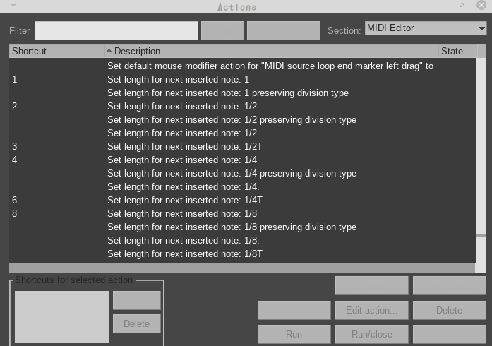 REAPER MIDIediter notelength